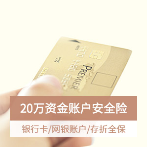 新一站个人银行卡盗刷险-20万保障